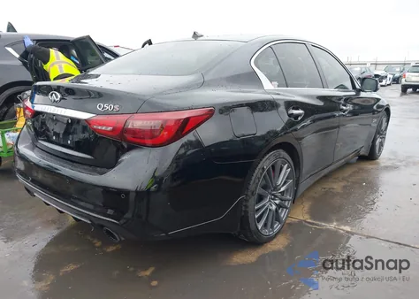 2018 Infiniti Q50 3.0T Red Sport 400 from USA, damaged, VIN JN1FV7AP5JM461546